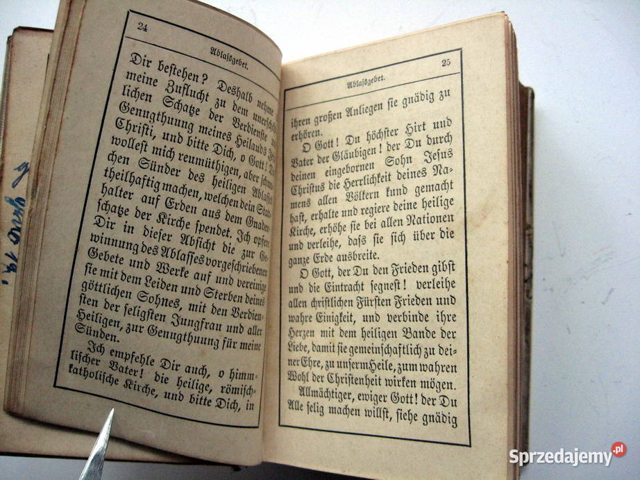 Modlitewnik XIX w oprawiony w kość Poznań