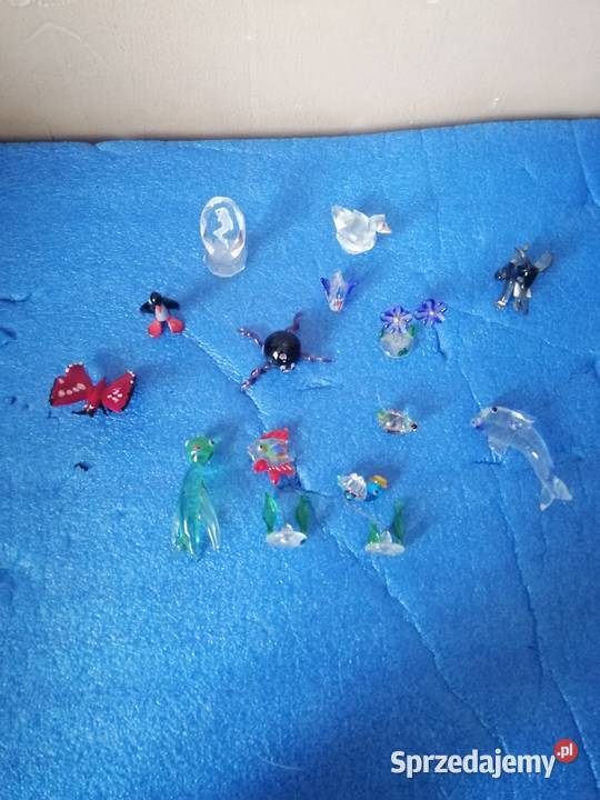 figurki szklane zestaw Legnica sprzedam