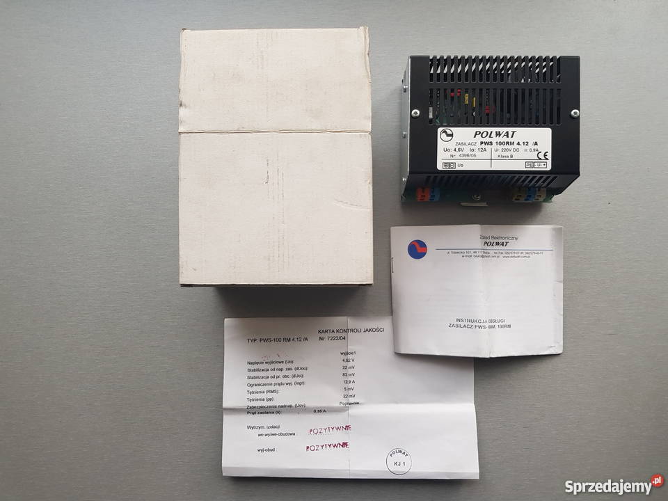 Zasilacz Polwat PWS 100RM NOWY