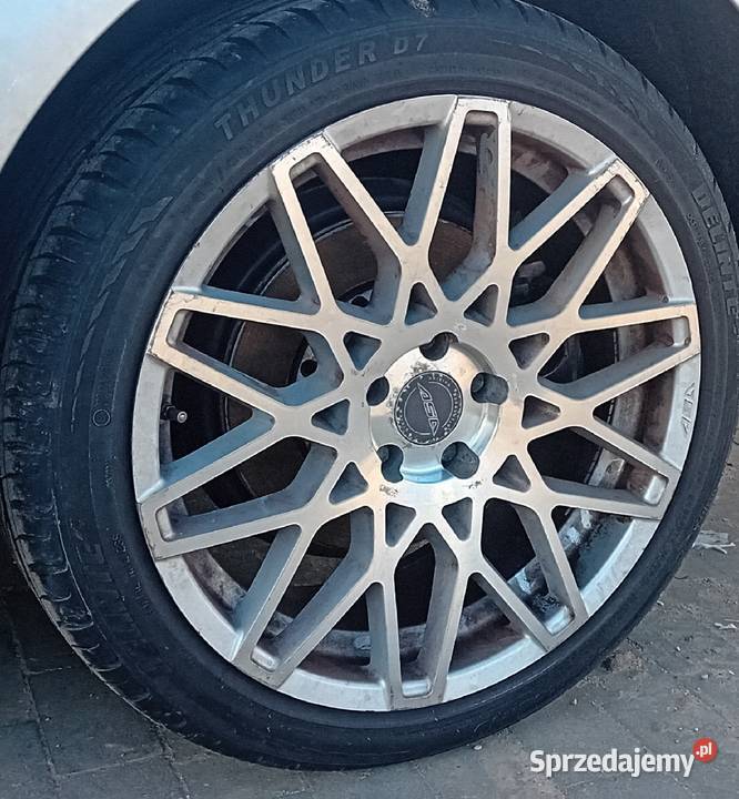 Felgi ASA 5x120 opony całoroczne Stan 19 Samochodowe