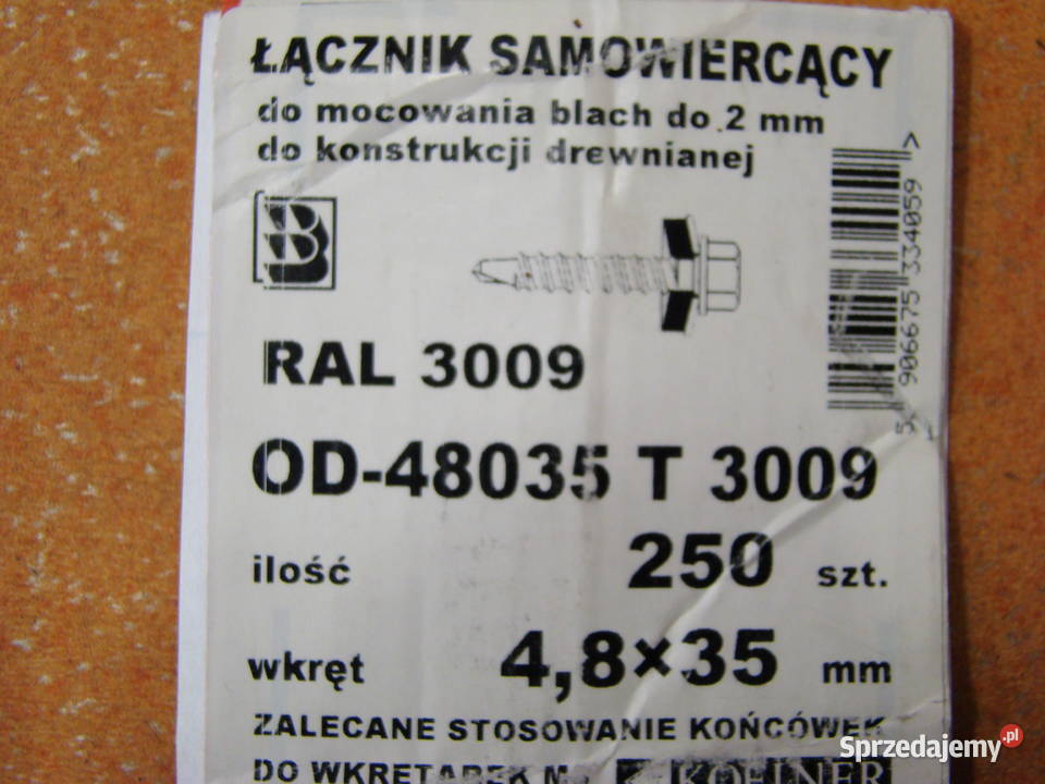 Łącznik samowiercący KOELNER FARMER 48035 T 3009 Ręczne Bielsko-Biała