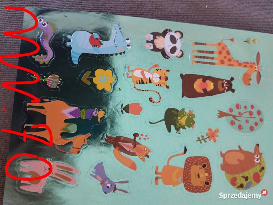 Naklejki numery zwierzeta Artykuły szkolne Siemiatycze