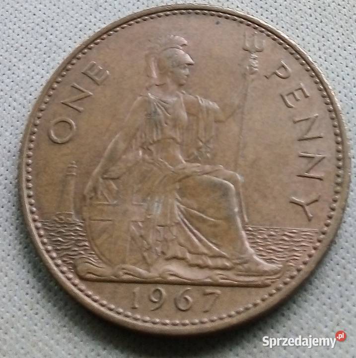 WIELKA BRYTANIAONE PENNY1967 r 3 mazowieckie