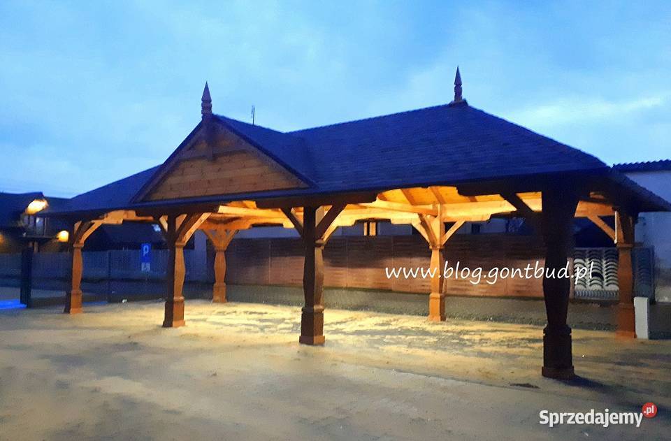 altana drewniana 4x6m garaż altanka Architektura ogrodowa sprzedam