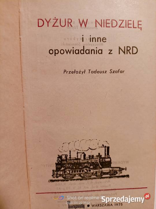 Dyżur w niedzielę opowiadania enerde antykwariat Warszawa