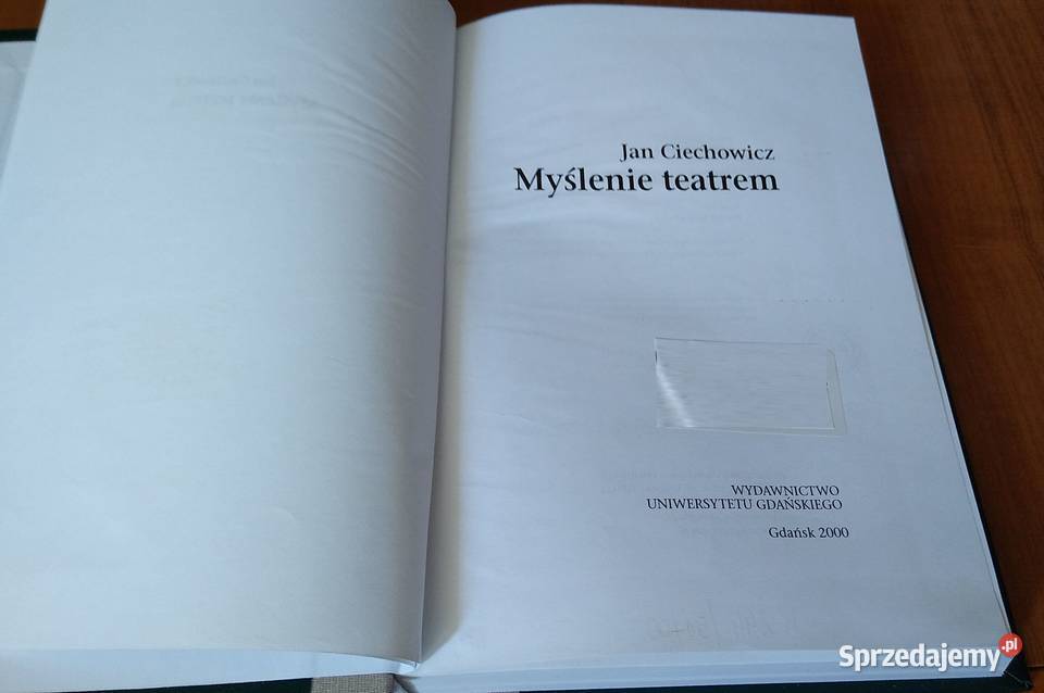 Myślenie teatrem Jan Ciechowicz ISBN 8370179398