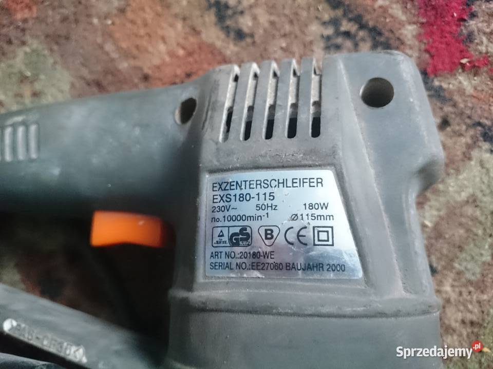 SZLIFIERKA MIMOŚRODOWA TIP EXS 180115 180W Elektryczne Rydułtowy