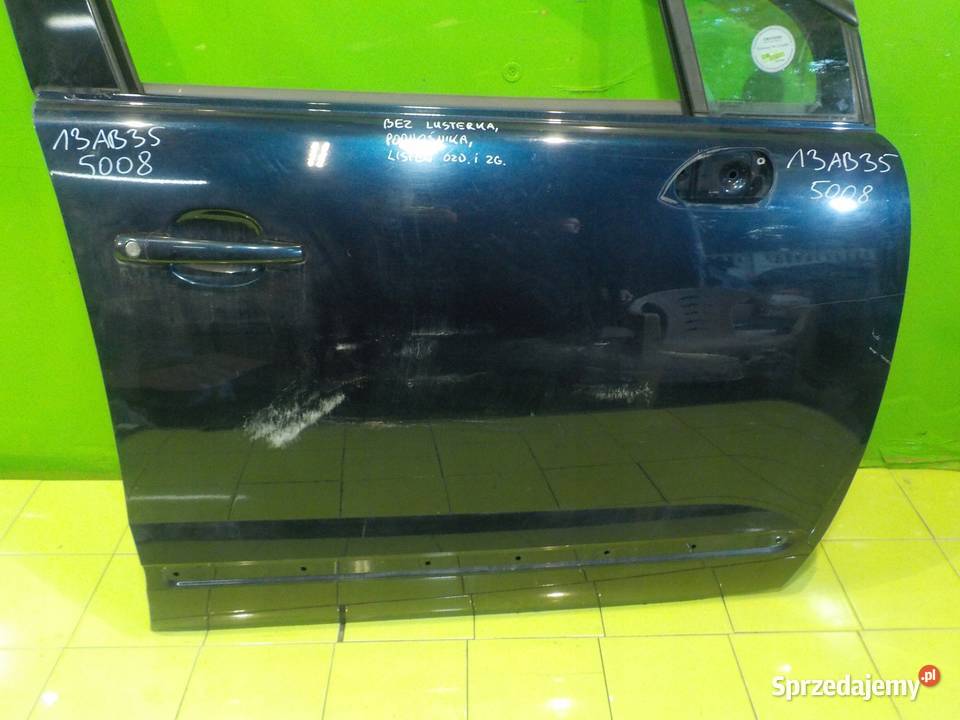 PEUGEOT 5008 I 20 HDI 10r 5D drzwi prawe przod Drzwi sprzedam