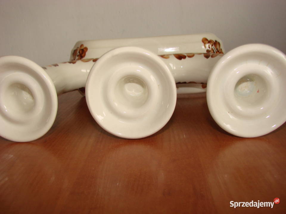 ZF Koło fajansowy świecznik 3 raminny Pruszcz Gdański