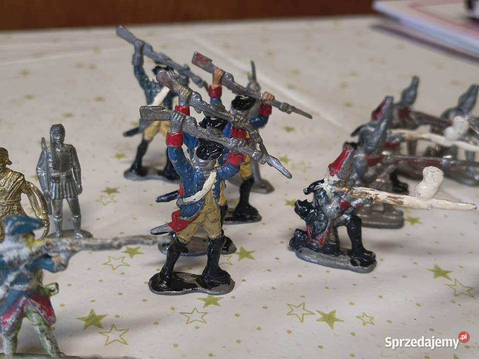 Stare figurki żołnierzy metalowe ręcznie Chorzew