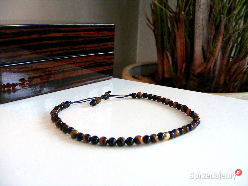 Bransoletka Lidera Przywódcy 24k złoto onyx Zgierz