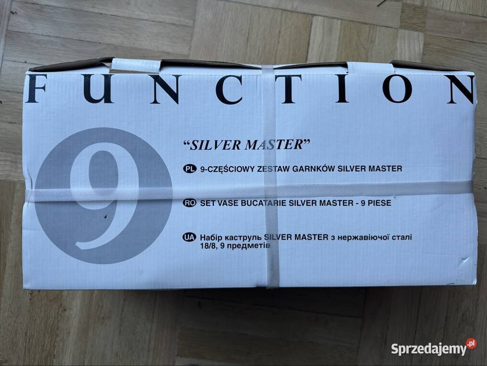 NOWY zestaw garnków Silver Master 9 el stal Garnki i szybkowary mazowieckie Warszawa