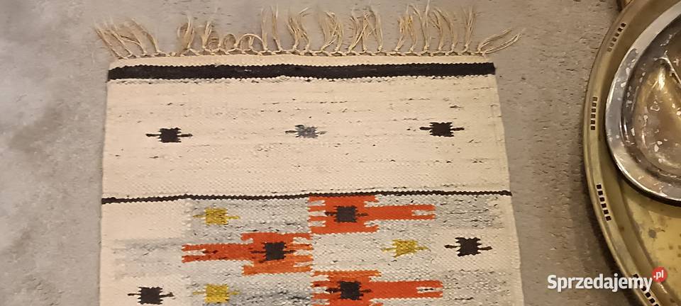 Kilim wełniany Art Deco Ład geometryczny wzór Kraków sprzedam