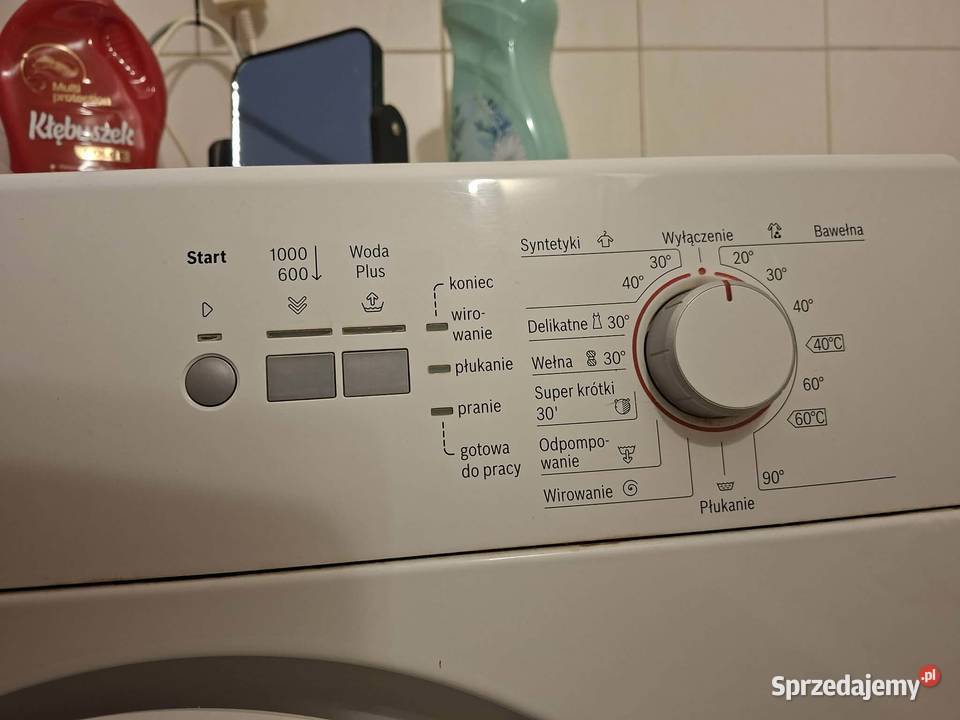 Pralka Bosch sprawna i pierze bez zarzutu 59.5cm Pralki i suszarki Andrychów