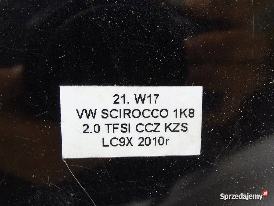 KLAPKA WLEWU PALIWA KOREK VW SCIROCCO III 1K8 małopolskie