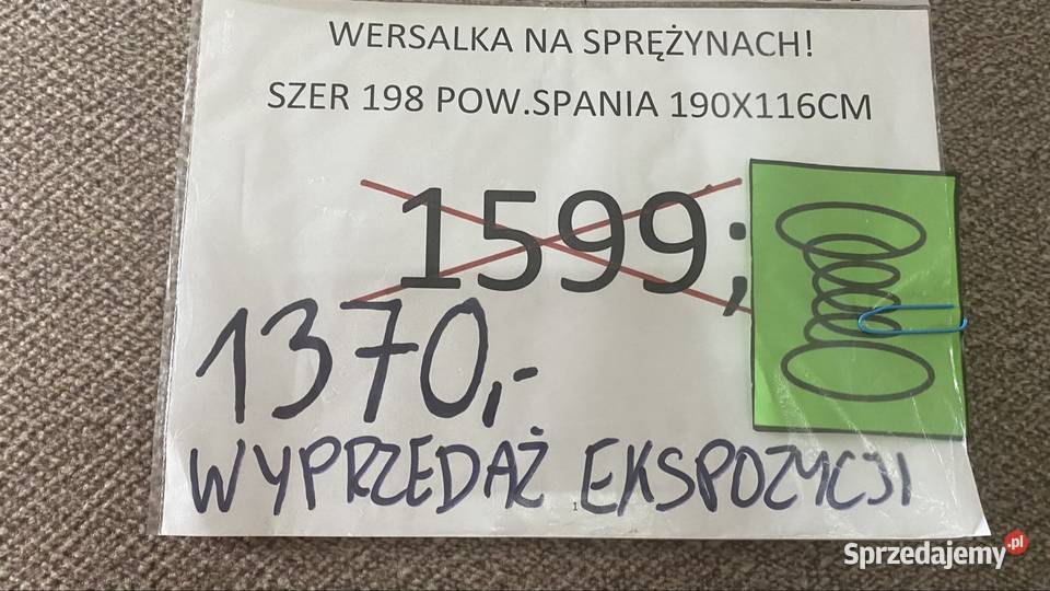 WERSALKI NA SPRĘŻYNACH W ATRACYJNYCH CENACH Toruń