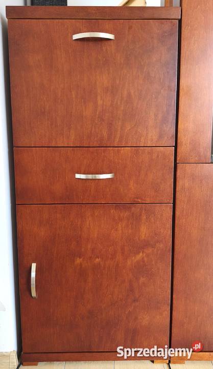 PIĘKNY ZESTAW DREWNIANYCH MEBLI SALONOWYCH Meble do salonu Nadolice Małe sprzedam