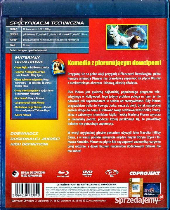 PIORUN DISNEY BLURAY Kalisz
