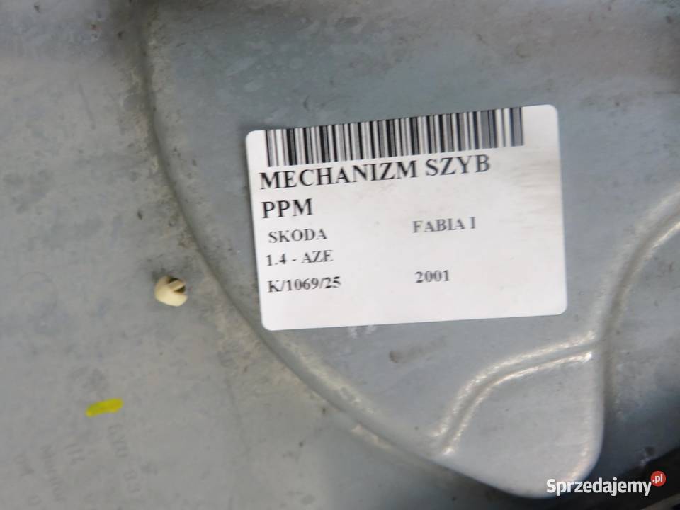PODNOŚNIK SZYBY PRAWY PRZEDNI SKODA FABIA I