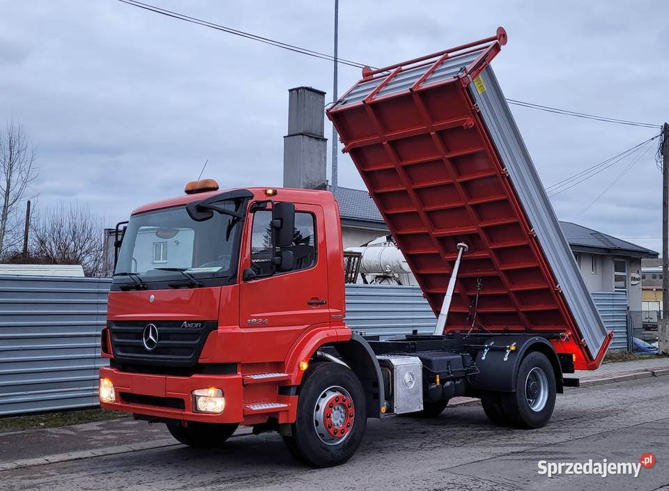 Mercedes AXOR 1824 Nowy Kiper Wywrotka 3 Stronna Napęd tylna oś Wywrotki Łańcut