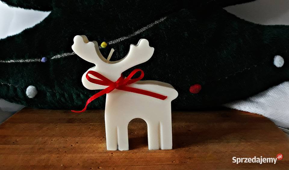 Sojowa świąteczna świeczka Renifer świeczka na lubelskie Lublin