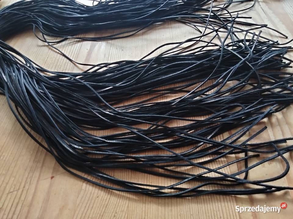 Rzemyk cienki długość 90 kolor czarny Ostrów Wielkopolski sprzedam