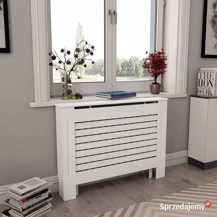 Osłony na kaloryfer 2 białe 112x19x815 MDF Warszawa sprzedam
