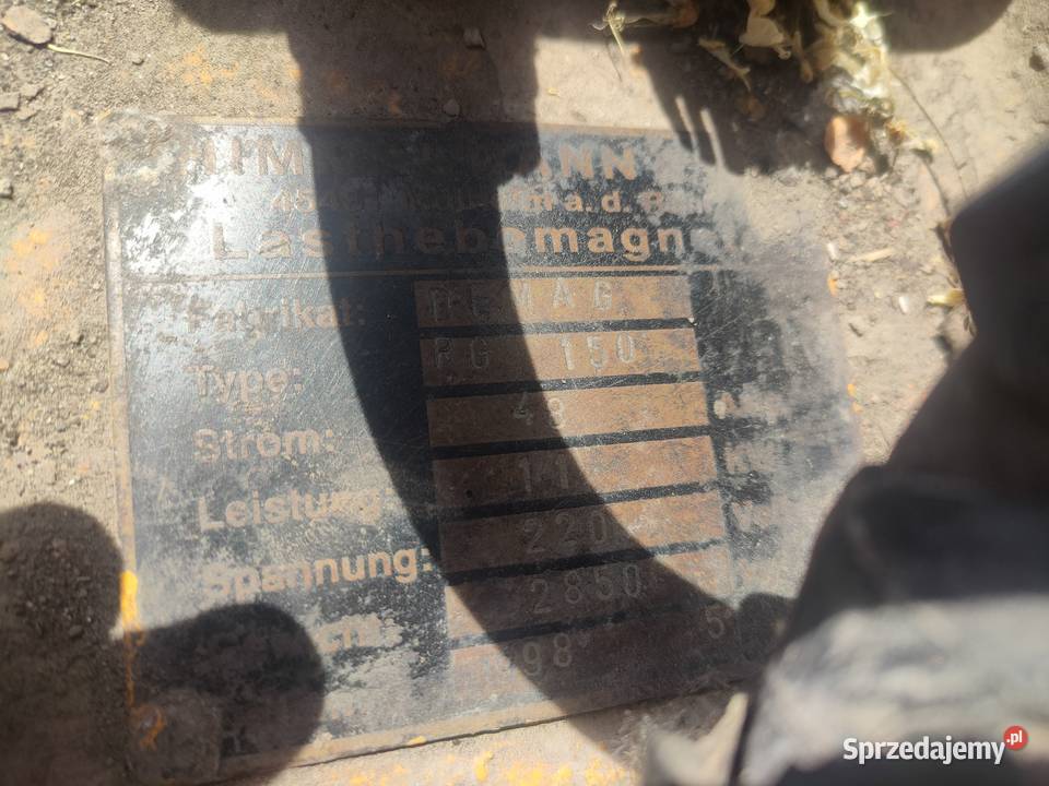 Elektromagnes DEMAG RG 150 mocny magnes 150 Kraków