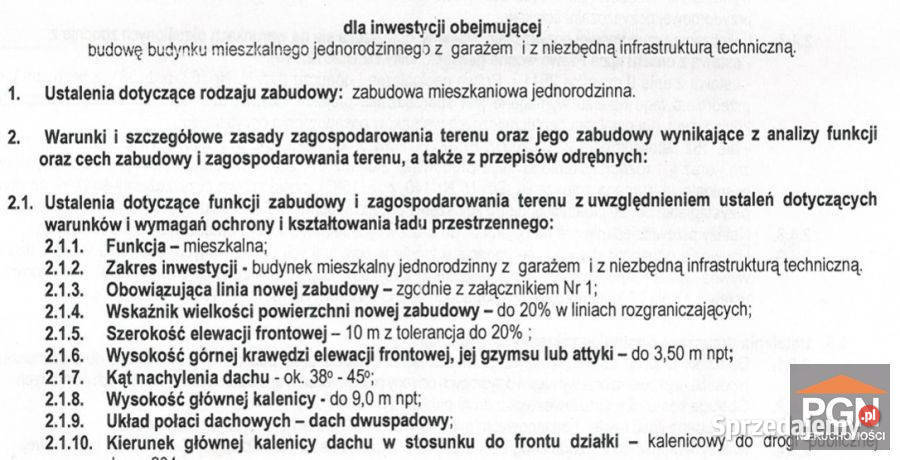 Działka Trzebieszewo 3019m2