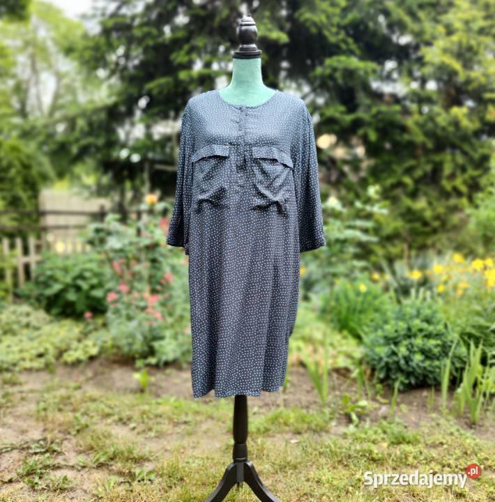 Sukienka prosta granatowa HM 46 3XL plus size Szczecin