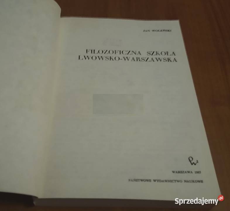 Filozoficzna szkoła lwowskowarszawska Jan miękka Gdańsk