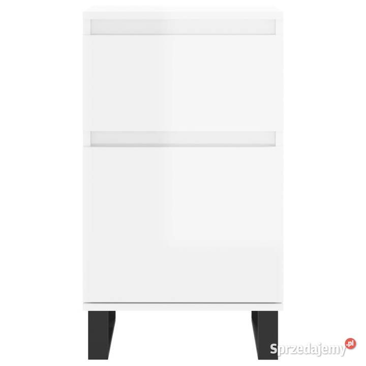 Szafki 2 białe z połyskiem 40x35x70 WM831169 Pozostałe Warszawa