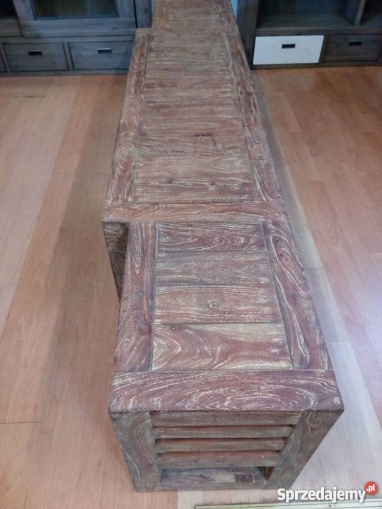 Szafka pod telewizor rtv z drewna egzotycznego Szafy, regały, półki Opole sprzedam