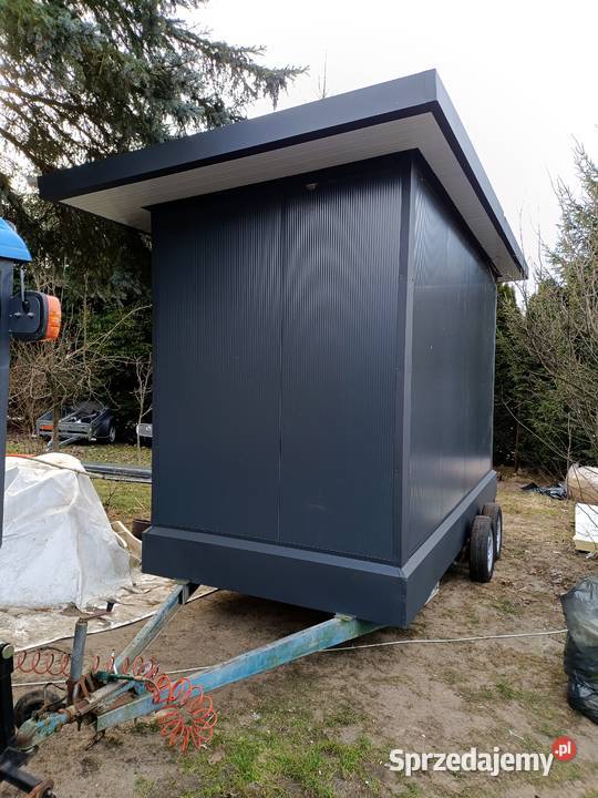 Kiosk z płyty warstwowej sklepik pawilon mazowieckie Halinów