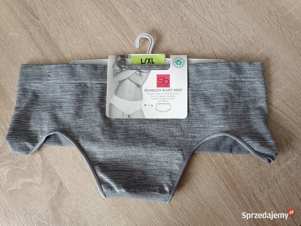 Wysokie figi bezszwowe damskie szare LXL sprzedam