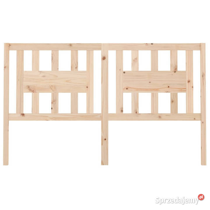 Wezgłowie łóżka 141x4x100 lite drewno sosnowe
