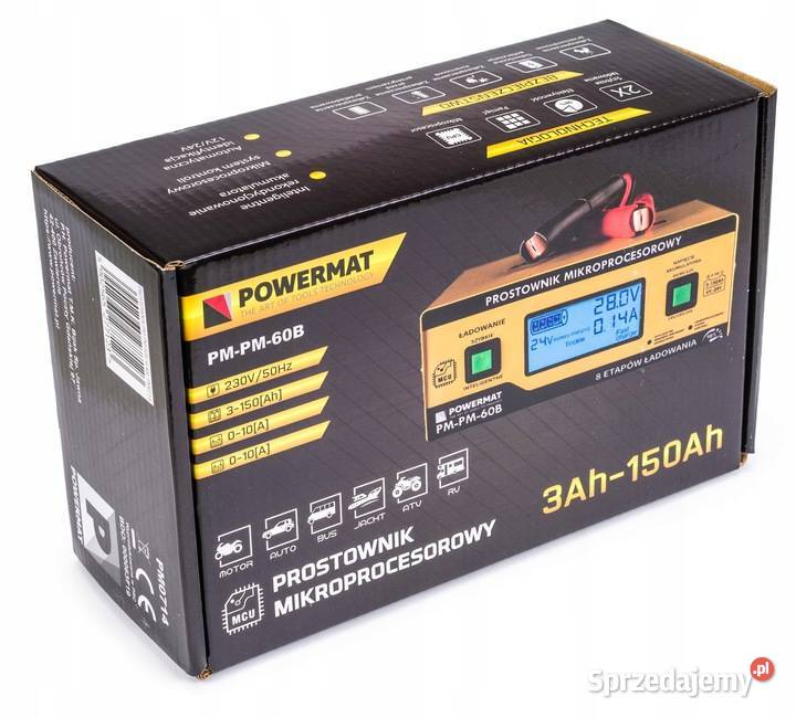 Prostownik MIKROPROCESOROWY Akumulatorowy 6V 24V Katowice sprzedam