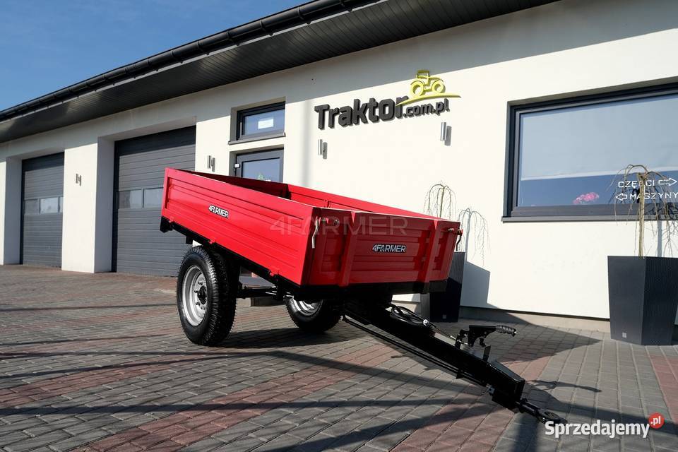 Przyczepa rolnicza jednoosiowa 15T z kiprem