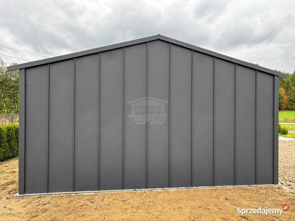 Garaż blaszany 9x6 m brama dwuskrzydłowa brama 500zł/m2 Wągrowiec