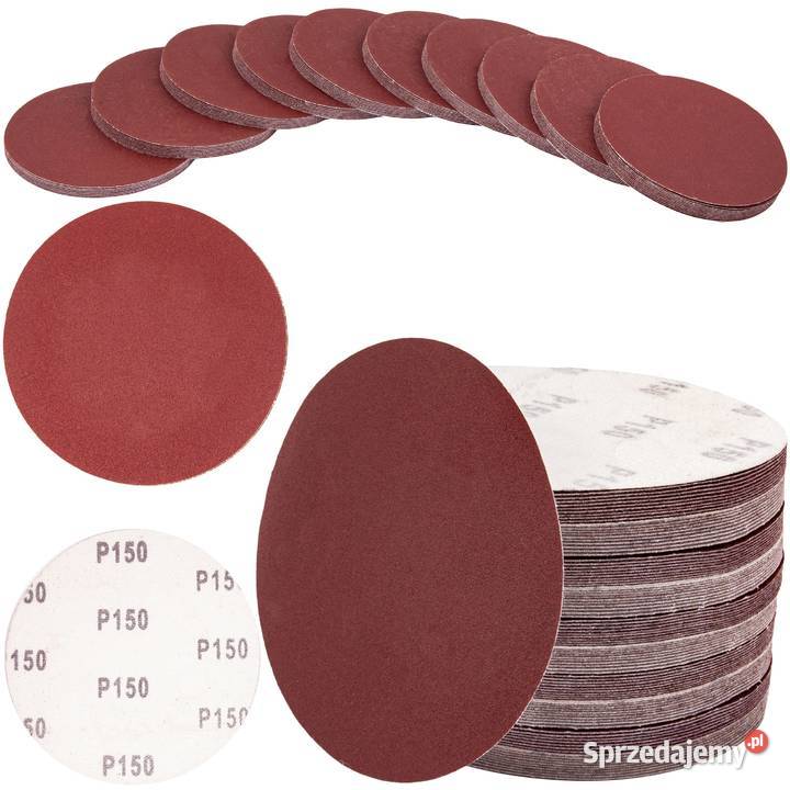 Papier ścierny rzep krążek na dysk 125mm 150 Gaszowice