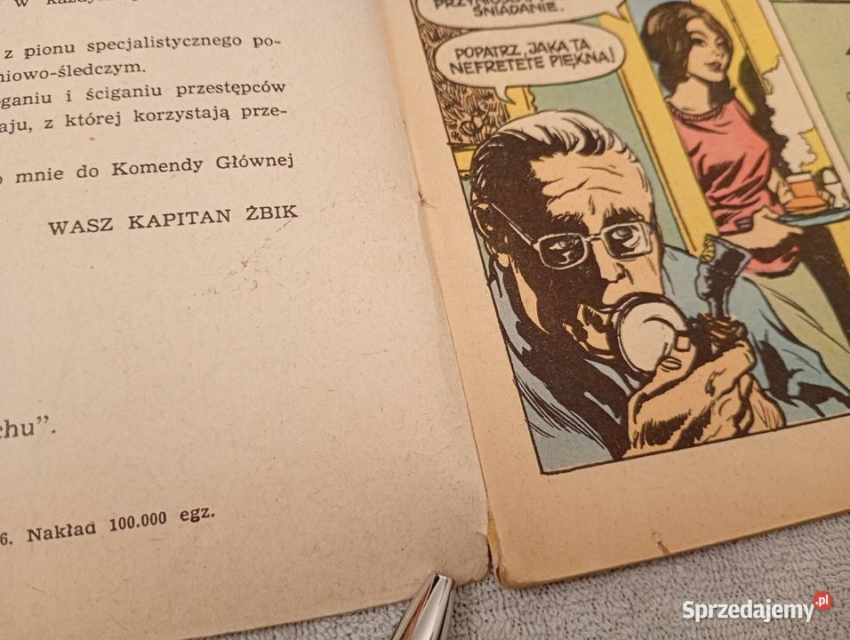 Kapitan Żbik Czarna Nefretete Pierwsze wydanie w