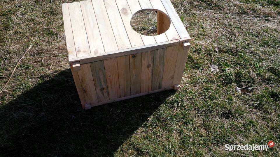 Drewniana buda małego psa kota Pozostałe Sława