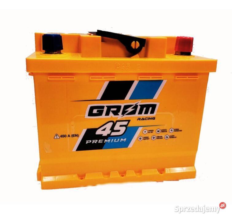 Akumulator Grom Racing 45Ah 450A EN PRAWY PLUS Wałbrzych