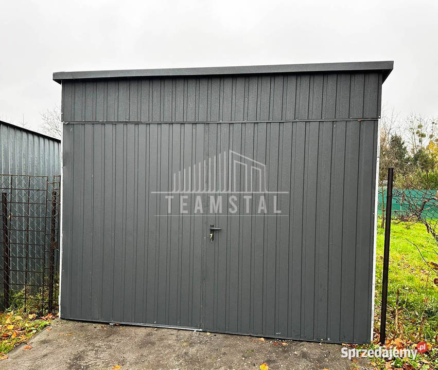 Garaż Blaszany 3x6 Brama Dwuskrzydłowa Antracyt zachodniopomorskie