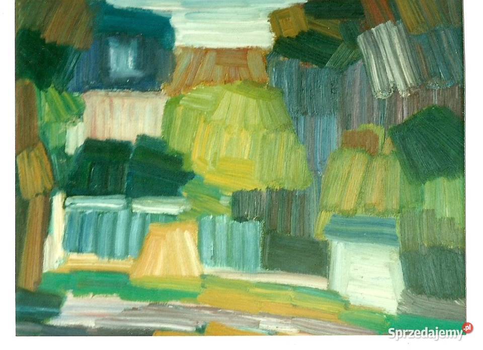 Obrazy oleje Obiekty pejzaże natura Renata mazowieckie