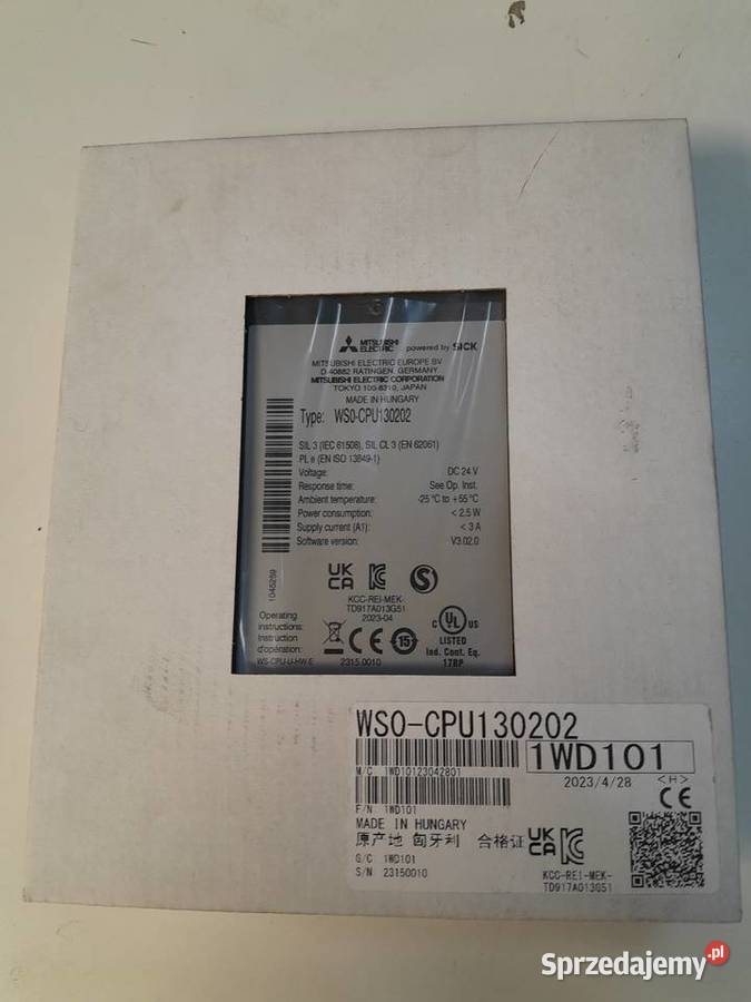 Sterownik bezpieczeństwa MITSUBISHI WS0CPU130202 Gdańsk