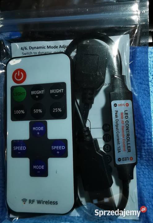 Kontroler taśmy LED Mini ściemniacz RF zdalny Części i akcesoria Humniska