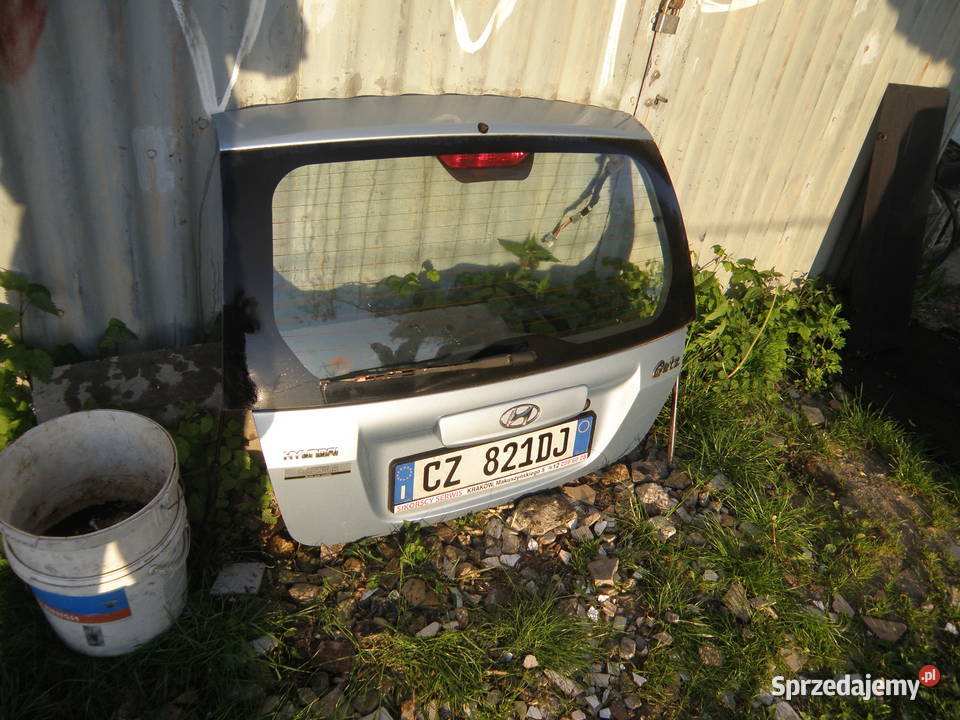 Klapa tylna tył błękitna 2B Hyundai Getz lift
