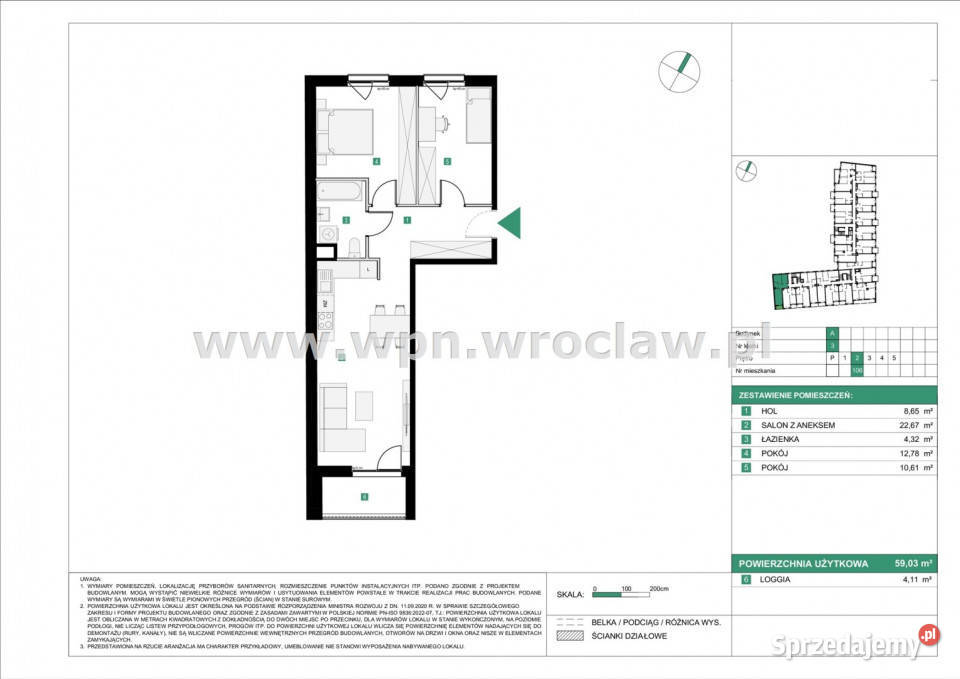 Mieszkanie Wrocław 5903m2 3 pokoje sprzedam