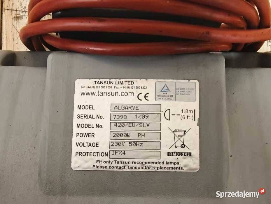 Promiennik podczerwieni Tansun Algarve 2000W Góra